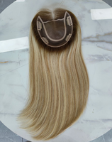 Offre Spéciale européenne couleur claire cheveux humains femmes toupets 5.5X6 Clip en doux respirant dentelle avant Topper Mono