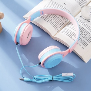 Casque filaire pour enfants avec microphone casque de contrôle de fil cours <span class=keywords><strong>en</strong></span> <span class=keywords><strong>ligne</strong></span> sortant bilatéral <span class=keywords><strong>jeu</strong></span> d'apprentissage écouteur pour enfant - Product Image 4