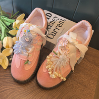Boucle de chaussure à fleurs perlées Olian Boucle décorative de chaussure de fille haut de gamme Boucle décorative de chaussure d'entraînement allemande de style ballet