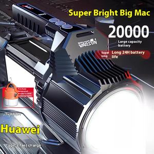 Đèn pin tìm kiếm ngoài trời Warsun D498, ánh sáng mạnh 4000LM, tìm kiếm cứu nạn, tích hợp pin Lithium, tầm xa - Product Image 2