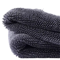 Serviette de séchage pour voiture en microfibre, boucles torsadées, absorbante, pour le detailing automobile, tissu de nettoyage, poids lourd, différentes tailles