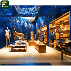 Étagère de présentation de vêtements de luxe, comptoir de vêtements, vitrine de vêtements, meuble en verre - Product Image 2