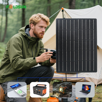 Panneau solaire ETFE PERC personnalisé 10W 5V 12V monocristallin, efficacité 23%, pour bricolage, capteur, robot, camping, service OEM