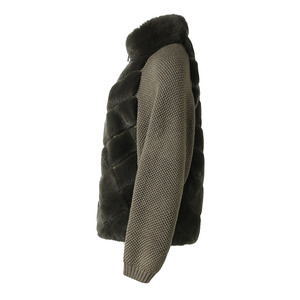 Nuovo Arrivo Invernale Cappotto in Pelliccia di <span class=keywords><strong>Coniglio</strong></span> Rex Morbido e Caldo con Collo Alto in Vera Pelliccia - Product Image 2