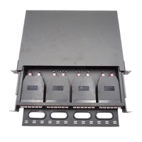 Boîtier coulissant 48 cœurs 19 pouces 1U MPO/MTP LC OS2/G675a OM3 Connecteurs LC SC 4x12/24 cœurs Cassette MPO Cassette Patch Panel
