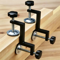 Pince de table universelle en acier en forme de C, à vis, à angle réglable, pour montage DIY, fixation pour établi de menuiserie, fournie par l'usine