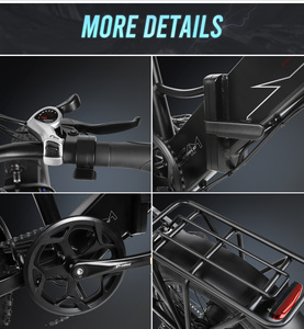 Bicicleta Eléctrica Rápida para Adultos SAMEBIKE, 48v, 7 Velocidades, Cuadro Plegable de Aleación de Aluminio Integrado, Acelerador de Pulgar, Neumáticos Anchos, Cumple con las Normas de la UE - Product Image 5