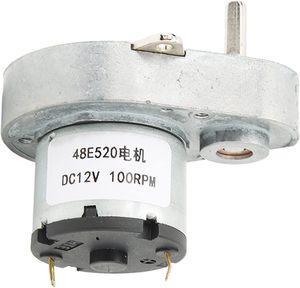 고품질 12V <span class=keywords><strong>DC</strong></span> 기어드 모터 48E520, 69RPM 속도 감소 기능 탑재, 팬, 전기 자전거 및 천체 망원경용 - Product Image 4