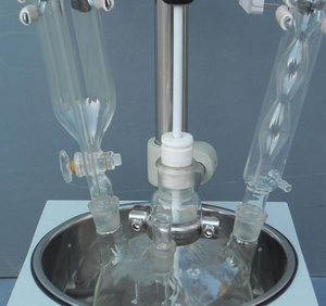 เครื่องปฏิกรณ์แก้วชั้นเดียวแบบ5L เครื่องปฏิกรณ์แยกขนาดเล็กสำหรับห้องปฏิบัติการ - Product Image 3