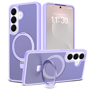 Coque de téléphone Samsung S26 semi-transparente mate, avec support de raquette, coque magnétique intégrale anti-chute - Product Image 5