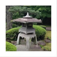 מפעל מותאם אישית גן חיצוני קישוטי טבעי אבן מגולף יפני אבן השיש פנס