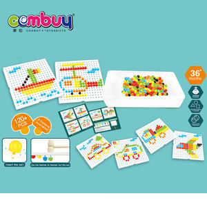 Istruzione FAI DA TE modello di plastica fungo unghie peg puzzle - Product Image 6