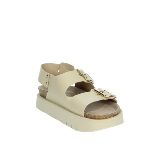 Sandali con tacco da donna Beige con cinturino alla caviglia G104213 con tacco e plateau con zeppa a punta quadrata alla moda - Product Image 5