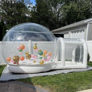 Tienda de campaña con globo para fiesta de boda al aire libre de 8 pies y 10 pies, <span class=keywords><strong>casa</strong></span> de burbujas blanca inflable que rebota, cúpula de burbujas, patio trasero para <span class=keywords><strong>alquiler</strong></span> - Product Image 2