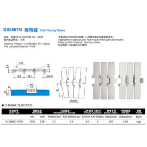 फैक्टरी सीधे स्टेनलेस स्टील हवा का झोंका शीर्ष कन्वेयर चेन भारी संचरण - Product Image 2