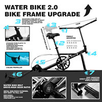 Vélo aquatique gonflable Spatium Source Factory en PVC, sûr et stable, léger, équipement de parc aquatique, loisirs en lac