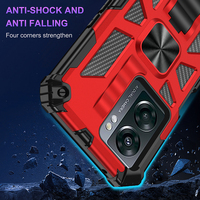 Coque de téléphone portable Tpu souple en Fiber de carbone pour Oneplus Nord N300 5G avec béquille