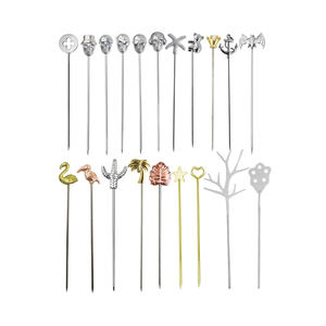 مخصص الفولاذ المقاوم للصدأ مختارات الكوكتيل الإبداعية مقبلات عصا الفاكهة شريط مارتيني معول الزيتون الفاكهة أعواد الأسنان الزخرفية - Product Image 1