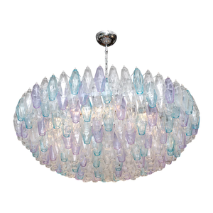 Grande Lampadario Murano Poliedri Personalizzato con <span class=keywords><strong>Vetri</strong></span> Colorati <span class=keywords><strong>per</strong></span> Hall di Hotel e Villa - Product Image 1