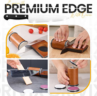 Ensemble d'affûteurs de couteaux en acier inoxydable à haute teneur en carbone, 4 affûteurs de couteaux à angle fixe pour couteaux de cuisine et de chef