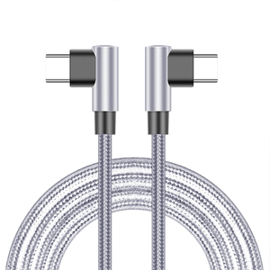 <b>USB</b> C <b>to</b> <b>USB</b> C <b>Cable</b> 3A 30CM Charging <b>Cable</b> 90 Degree Type C Charger - Product Image 1