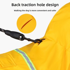 Hondenkledingfabrikant, mode- en luxe design hondenkleding, waterdichte & reflecterende regenjas met capuchon - Product Image 4