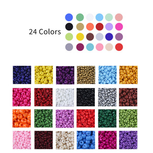 15-Compartment Glass Seed <b>Beads</b> 15 Colors Mixed DIY Jewelry Making Kit Bracelet Tools With Clasps And Wire Cutter - Product Image 4