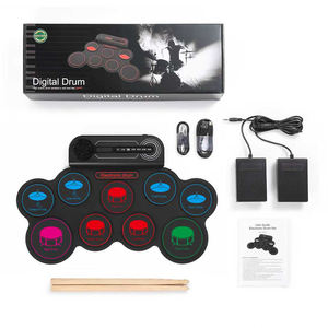 2025 nuevo artículo plegable Digital niños juguetes de música para bebés regalos para Navidad 9 almohadillas tambor eléctrico - Product Image 2