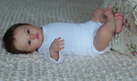 Nouvelle Poupée Reborn en Silicone Corps Entier Noire pour Enfants