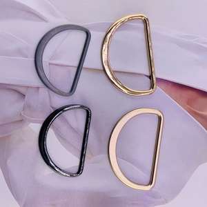 Fivela de Metal Arco-Íris Nolvo World 10/15/20/25/38/50mm Luxuosa em Forma de D Ajustável para Coleira de Animais de Estimação - Product Image 2