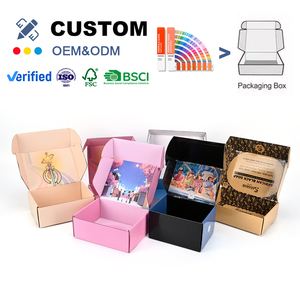 Nhà Sản Xuất Tùy Chỉnh In Màu Hồng Mỹ Phẩm Trang Phục Bao Bì Gửi Thư Giấy Sóng Vận Chuyển Hộp Các Tông Bưu Phẩm Hộp Với Logo - Product Image 4