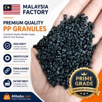 PP Copolymer Recycled Polypropylene Pellets Black Prime Grade PCR Post-Consumer GRS Eco 8-10 KJ/m High Strength High Flow Car