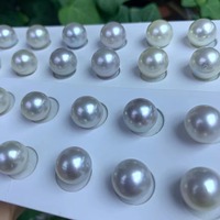 Rond à haute brillance sans défaut 11-12mm blanc d'eau douce en vrac rond Edison perle appariée
