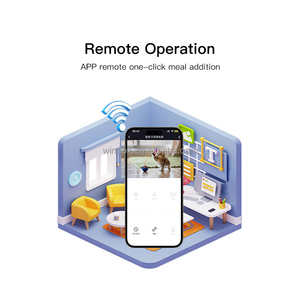 4.5L ป้อนอาหารสุนัขพร้อมชามคู่แบบเดี่ยวอุปกรณ์สำหรับสัตว์เลี้ยงอัจฉริยะอัจฉริยะอัจฉริยะชามให้อาหารสัตว์เลี้ยงทำจากสแต<span class=keywords><strong>น</strong></span>เลสแอปไวไฟอัตโ<span class=keywords><strong>น</strong></span>มัติ - Product Image 6