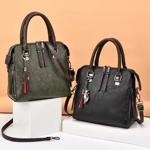 Sac à main Boston en cuir PU vintage à poignée unique, sac de créateur pour femme, fermeture éclair portable, utilisation printemps été hiver, vente chaude - Product Image 3