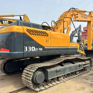 Excavadora de orugas hidráulica pesada Hyundai 330lc-9s usada original de segunda mano con pocas horas de trabajo - Product Image 1