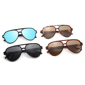 Gafas de sol Conchen Aviator para hombre, polarizadas, UV400, montura negra de PC, lentes TAC para protección solar, pesca, viajes, conducción, moda. - Product Image 3