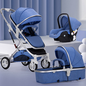 Cochecito de bebé 3 en 1 de lujo, carrito barato de buena calidad, nuevo diseño de China, venta al por mayor - Product Image 4