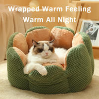 Lit pour animaux de compagnie en peluche épaisse amovible en forme de cactus mignon, écologique, pour chats et chiens, tapis douillet et chaud, vente en gros