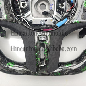 Volante Deportivo de Cuero Perforado con Fibra de Carbono Forjada y LED para BMW G20 G30 G01 Serie 3 Serie 5, Precio al por Mayor - Product Image 4