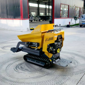 מיני-דאמפר זחלי עוצמתי 500 ק\\\"ג, משאית עפר קטנה עם העמסה עצמית, מונע בבנזין, לבנייה ולגינה - Product Image 4