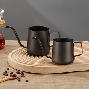 Olla de café de <span class=keywords><strong>acero</strong></span> <span class=keywords><strong>inoxidable</strong></span> para colgar en la oreja, taza de café, boquilla larga descubierta gruesa, utensilio de boca fina - Product Image 3