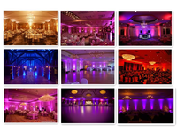 Aluminium Led Par Light RGBWA UV 6in1 Mélange de couleurs 4x18w LED Batterie Par Light DMX512 Stage Par Light