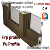 Fournisseur de fenêtres en PU, usine économique, profilés en fibre de verre pultrudés FRP, sections structurelles GRP pour travaux de construction