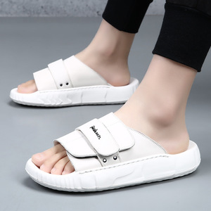 Designer's 2026 Summer New Style Men's Zig-Zag Sandals - Breathable Leather Sandals for Comfortable and Fashionable Men's <b>Shoes</b> - Product Image 1