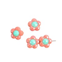 Perline acriliche all'ingrosso a forma di fiore, con foro grande da 3 mm, distanziatori per fai da te, materiale semilavorato per elastici per capelli, perline sfuse