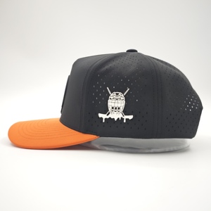 Gorra de Golf Personalizable con Diseño Dobby Argyle, de Secado Rápido, Impermeable, de Poliéster/Algodón, con Orificios Cortados con Láser, Visera Plana y Cierre a Presión - Product Image 3