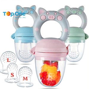TopOne Silicone alimentation bébé bouche nourriture fruits mangeoire sucette 3 tailles différentes dentition sucettes bébé mangeoire mamelon pour bébé - Product Image 1