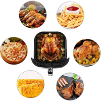 Papiers de cuisson jetables antiadhésifs, résistants à l'huile, écologiques, compatibles four, marron, pour friteuse à air, usage cuisine