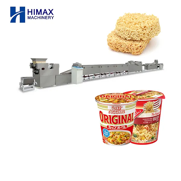 Eficiente máquina para hacer fideos instantáneos Maggi fritos, línea de producción de fideos indomie, fabricante integrado de Industria y Comercio